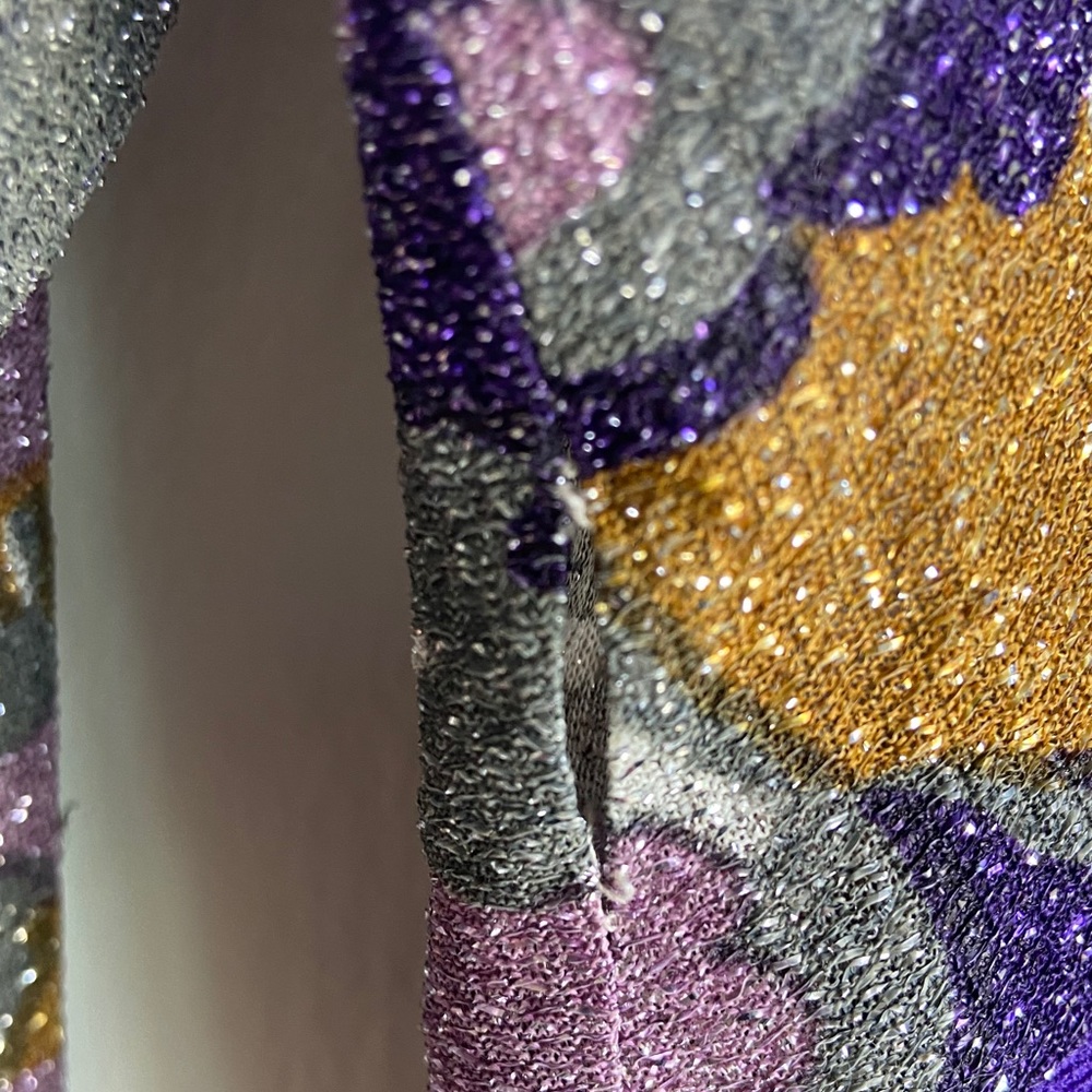 Vintage Sparkly Purple Dress - Picture 4 of 4